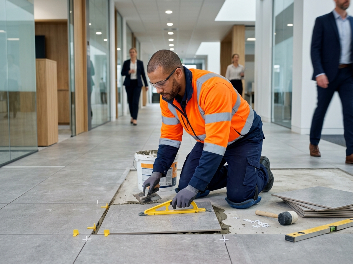 Tiling works